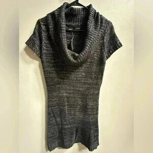 NWT | Maurice’s Cowl Neck Sweater | Black/Grey & Silver | Women’s Size S